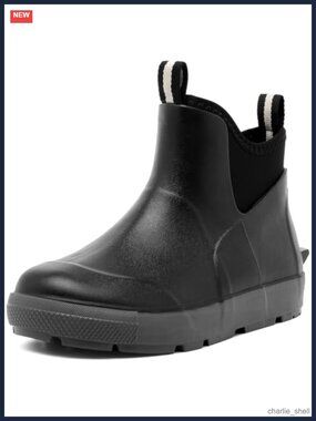 Men's Waterproof Deck Boots, Ankle Rain Fishing Boots, Rubber PVC,